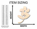 Unfinished Wood Flower Daisy Shape Silhouette - Craft- up to 46" DIY
