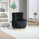 360 Degree Swivel Cuddle Barrel Accent Sofa Chairs, Round Armchairs with Wide Upholstered, Fluffy Velvet Fabric Chair for Living Room, Bedroom, Office, Waiting Rooms