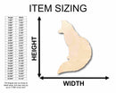 Unfinished Wood Fox Silhouette - Craft- up to 46" DIY