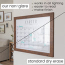Framed Yearly Whiteboard Calendar | Vertical Pennington