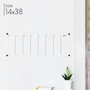 Slim Weekly Acrylic Calendar + 1 Section | Horizontal Multi-style