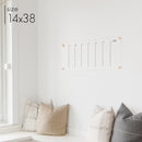 Slim Weekly Acrylic Calendar + 1 Section | Horizontal Multi-style