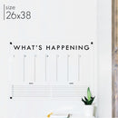 Weekly Acrylic Calendar + 2 Sections | Horizontal Madi