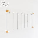 Slim Weekly Acrylic Calendar + 1 Section | Horizontal Multi-style