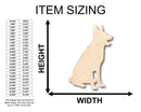 Unfinished Wood German Shepard Dog Shape - Craft - up to 46" DIY