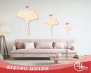 Unfinished Wood Gingko Leaf Shape | Craft Cutout | up to 46" DIY