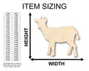 Unfinished Wood Billy Goat Farm Animal Shape - Craft - up to 46" DIY