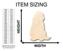 Unfinished Wood Golden Doodle Dog Shape - Craft - up to 46" DIY