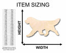 Unfinished Wood Golden Retriever Dog Silhouette - Craft- up to 46" DIY
