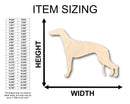 Unfinished Wood Greyhound Dog Shape - Craft - up to 46" DIY
