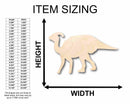 Unfinished Wood Hadrosaurid Duck Bill Dinosaur Silhouette - Craft- up to 46" DIY