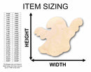 Unfinished Wood Halloween Ghost Silhouette - Craft- up to 46" DIY