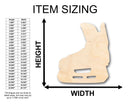 Unfinished Wood Hockey Skate Shape - Craft - up to 46" DIY