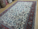 6' X 9' Vintage Handmade Fine Chinese Floral Oriental Wool Rug Carpet Beige