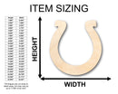 Unfinished Wood Horseshoe Shape - Craft - up to 46" DIY