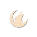 Unfinished Wood Howling Wolf Woodland Wildlife Shape - Craft - up to 46" DIY