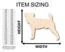 Unfinished Wood Jack Russel Terrier Small Dog Shape - Craft - up to 46" DIY