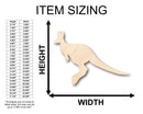 Unfinished Wood Kangaroo Australian Wildlife Shape - Craft - up to 46" DIY