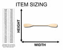 Unfinished Wood Kayak Oars Silhouette - Craft- up to 46" DIY