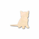Unfinished Wood Kitten Silhouette - Craft- up to 46" DIY