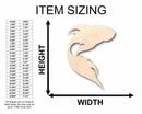 Unfinished Wood Koi Fish Goldfish Silhouette - Craft- up to 46" DIY