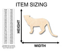 Unfinished Wood Leopard Cheetah Lion Big Cat Shape - Craft - up to 46" DIY
