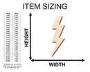 Unfinished Wood Lightening Bolt Shape - Craft - up to 46" DIY