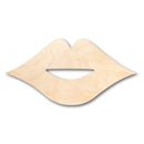 Unfinished Wood Lips Kiss Shape - Craft - up to 46" DIY