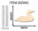 Unfinished Wood Loon Silhouette - Craft- up to 46" DIY