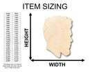 Unfinished Wood Male Mannequin Head Shape - Craft - up to 46" DIY