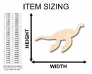 Unfinished Wood Marine Dinosaur Silhouette - Craft- up to 46" DIY