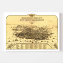 Vintage Map of San Francisco, California 1875
