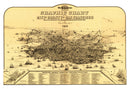 Vintage Map of San Francisco, California 1875
