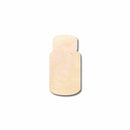 Unfinished Wood Medicine Pill Bottle Silhouette - Craft- up to 46" DIY