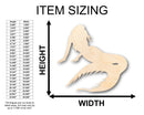 Unfinished Wood Mermaid Siren Shape - Craft - up to 46" DIY
