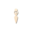 Unfinished Wood Moon Goddess Shape - Craft - up to 46" DIY