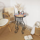Outdoor Side Table,Colorful+Black