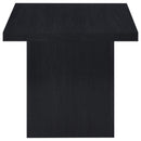Devar 2-piece Square Cocktail Coffee End Table Set Black