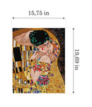 Gobelin canvas for halfstitch without yarn after Gustav Klimt - The Kiss 2082M