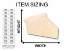 Unfinished Wood Pie Piece Silhouette - Craft- up to 46" DIY