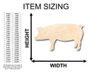 Unfinished Wood Pig Piglet Farm Animal Shape - Craft - up to 46" DIY