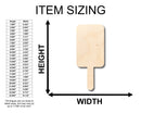 Unfinished Wood Popsicle Shape - Craft - up to 46" DIY