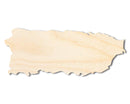 Unfinished Wood Puerto Rico Shape - US Territory Caribbean Island Craft - up to 46" DIY