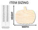 Unfinished Wood Pumpkin Silhouette - Craft- up to 46" DIY