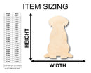 Unfinished Wood Puppy Dog Shape - Craft - up to 46" DIY