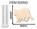 Unfinished Wood Raccoon Silhouette - Craft- up to 46" DIY
