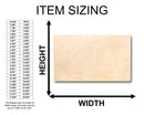 Unfinished Wood Rectangle Shape - Craft - up to 46" DIY