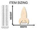 Unfinished Wood Rocket Ship Shape - Craft - up to 46" DIY
