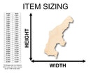 Unfinished Wood Saipan Shape - Craft - up to 46" DIY