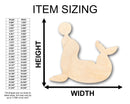 Unfinished Wood Seal Shape - Craft - up to 46" DIY